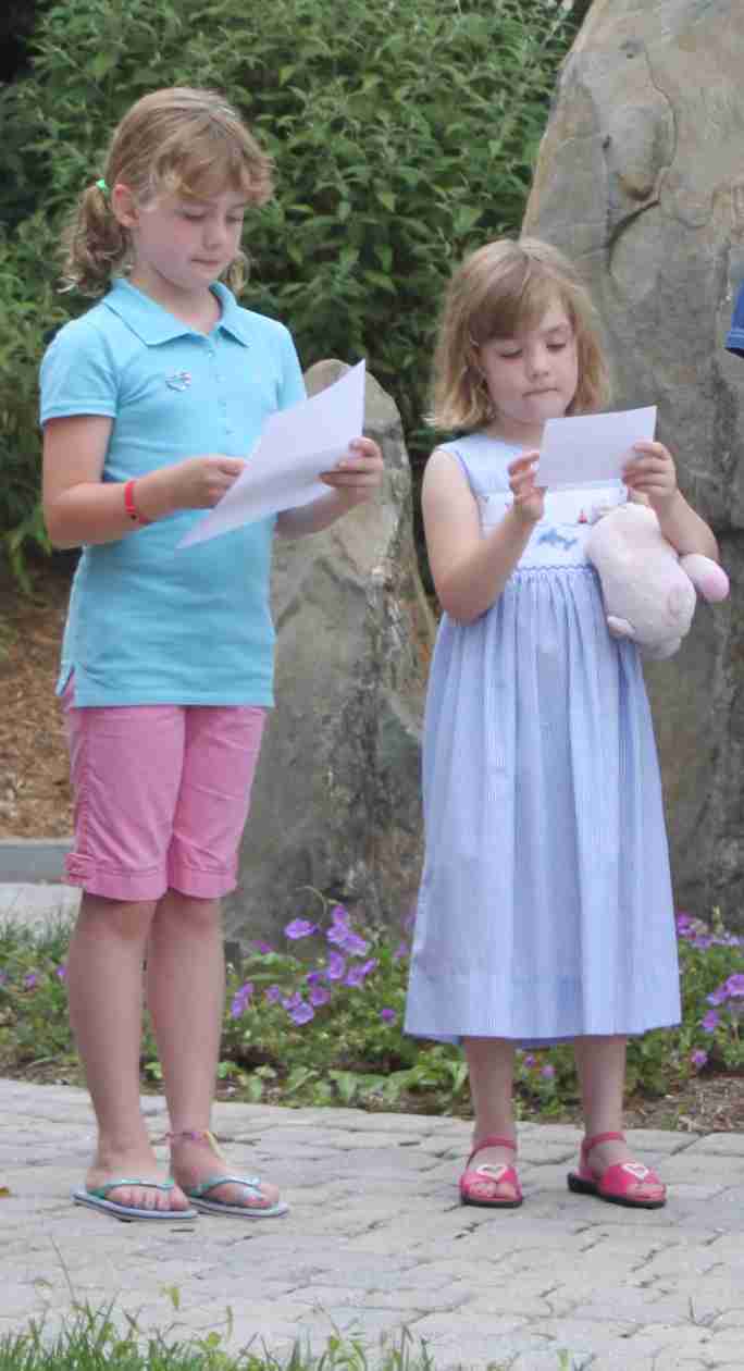 Members of the C.A.R. read thier parts of the ceremony...