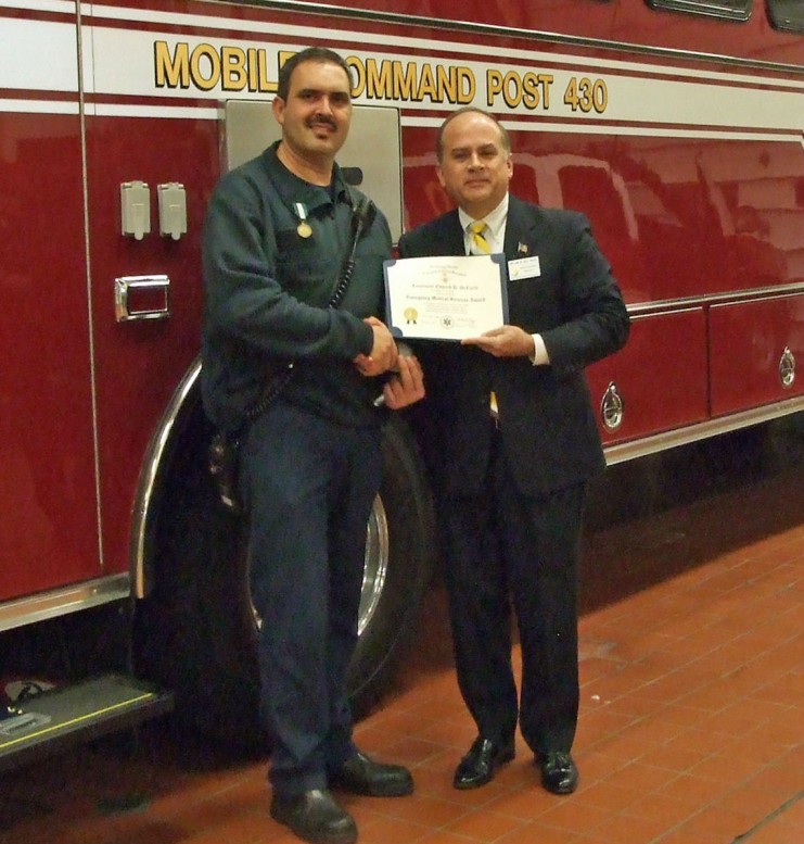 From left to right, Lieutenant Edward DeCarlo and Compatriot Bill Price