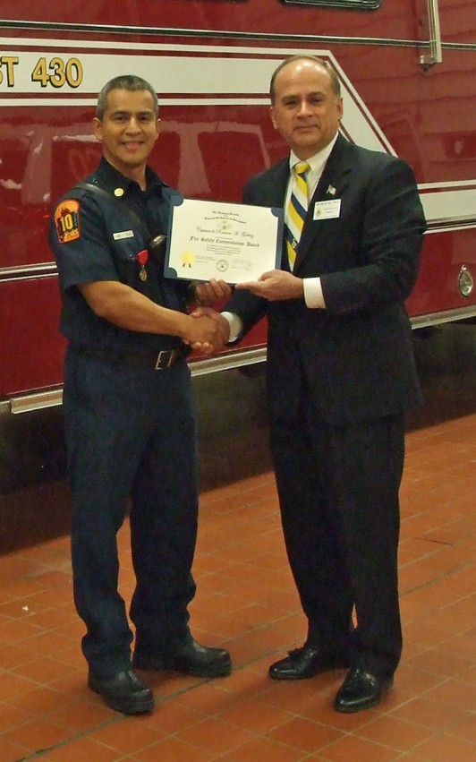 From left to right, Captain II Ramiro Galvez and Compatriot Bill Price