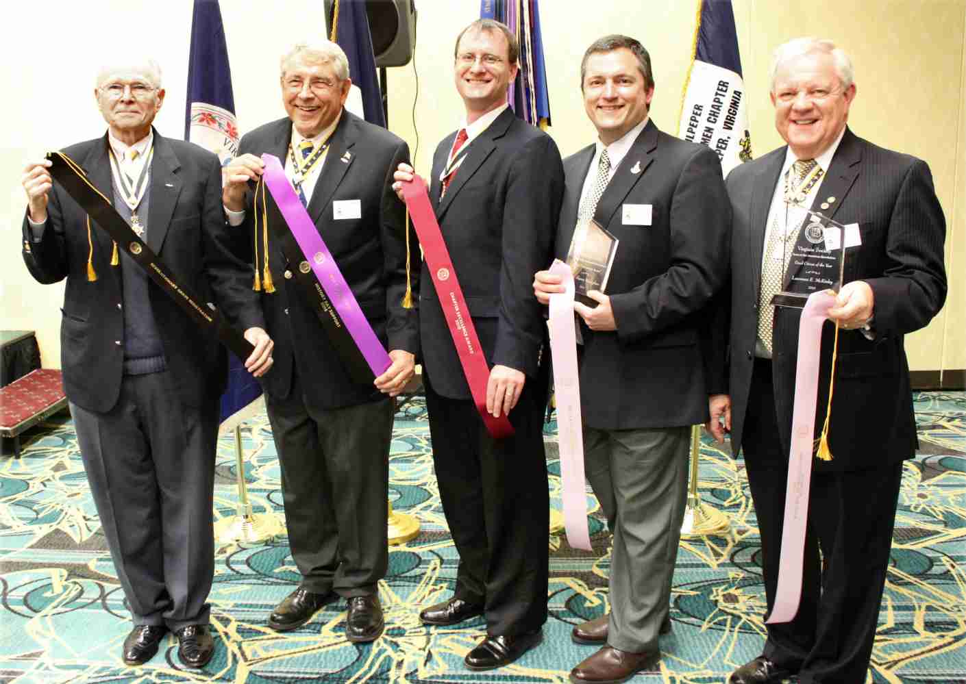 Fairfax Resolves Compatriots display awards from the 2011 State Conference.