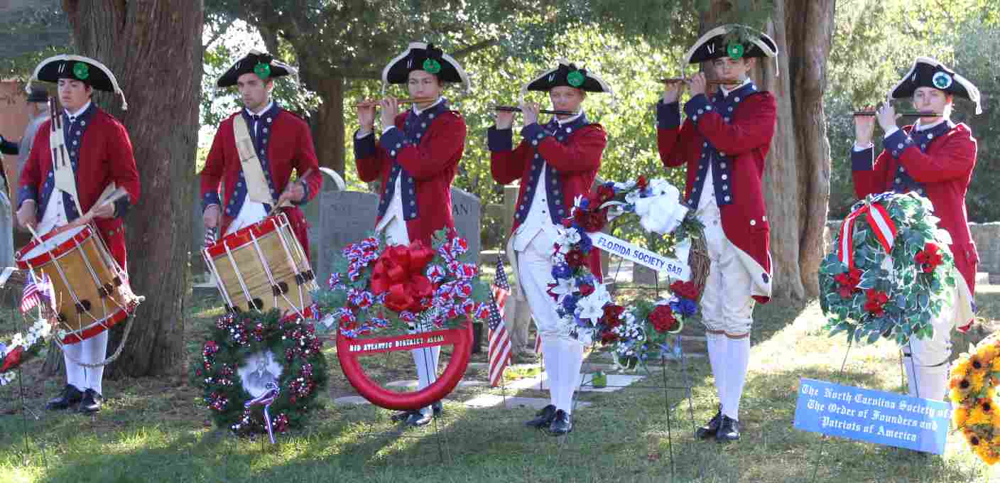 The ceremony included a performance of a Fife and Drum Corps