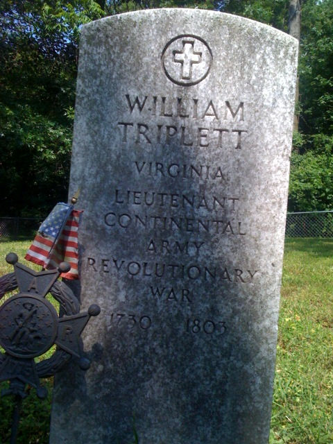 Lt. William Triplett Grave Marker