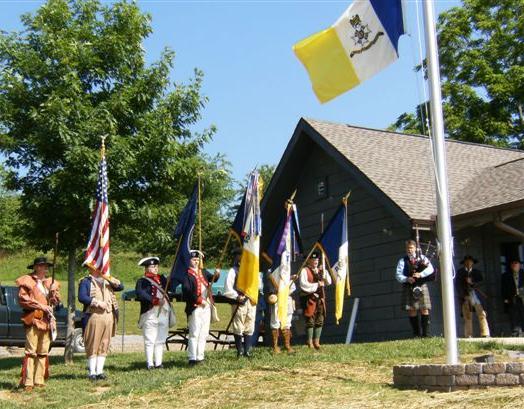 VASSAR Color Guard at Present Arms/Colors for “Amazing Grace”